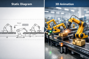 3D Animation for Robotic Workflows in UK Manufacturing